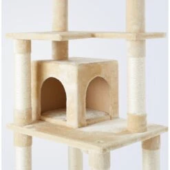Frisco 78-in Faux Fur Cat Tree & Condo -Frisco 128068 PT3. AC SS1800 V1505930982