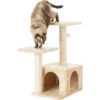 Frisco 28-in Faux Fur Cat Tree & Condo