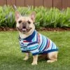 Frisco Striped Dog & Cat Polo Shirt, Red & Blue -Frisco 153590 MAIN. AC SS1800 V1674158971
