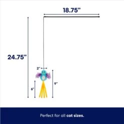 Frisco Bird With Feathers Teaser Wand Cat Toy With Catnip 7 Frisco Bird With Feathers Teaser Wand Cat Toy With Catnip -Frisco 161199 PT1. AC SS1800 V1674080697