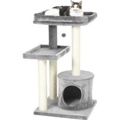 Frisco 42-in Heavy Duty Faux Fur Cat Tree & Condo -Frisco 169398 PT5. AC SS1800 V1584453369