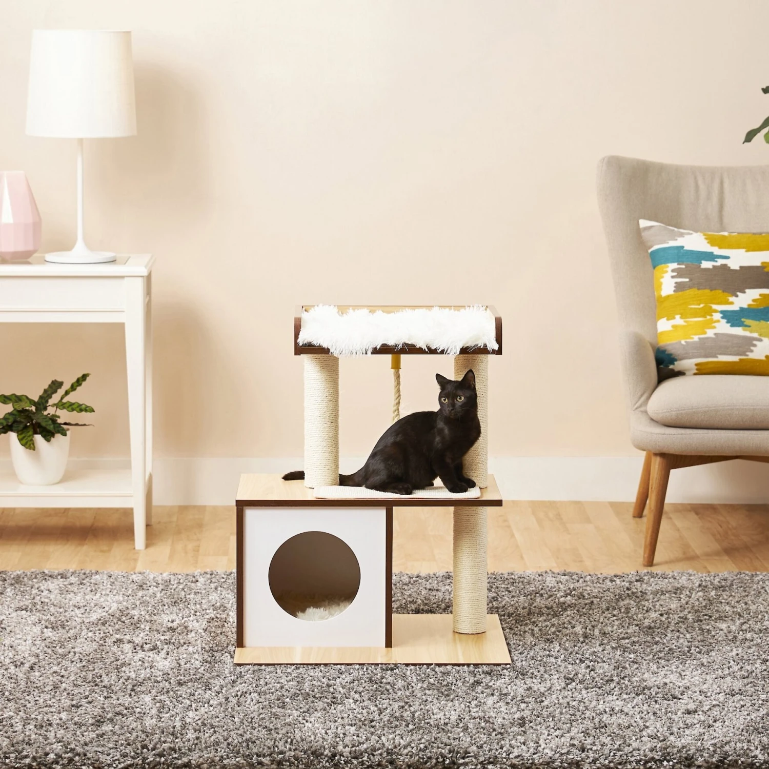 Frisco 28.5-in Modern Cat Tree & Condo 3 Frisco 28.5-in Modern Cat Tree & Condo