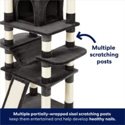 Frisco 68-in Faux Fur Cat Tree & Condo -Frisco 180384 PT4. AC SS1800 V1669908645