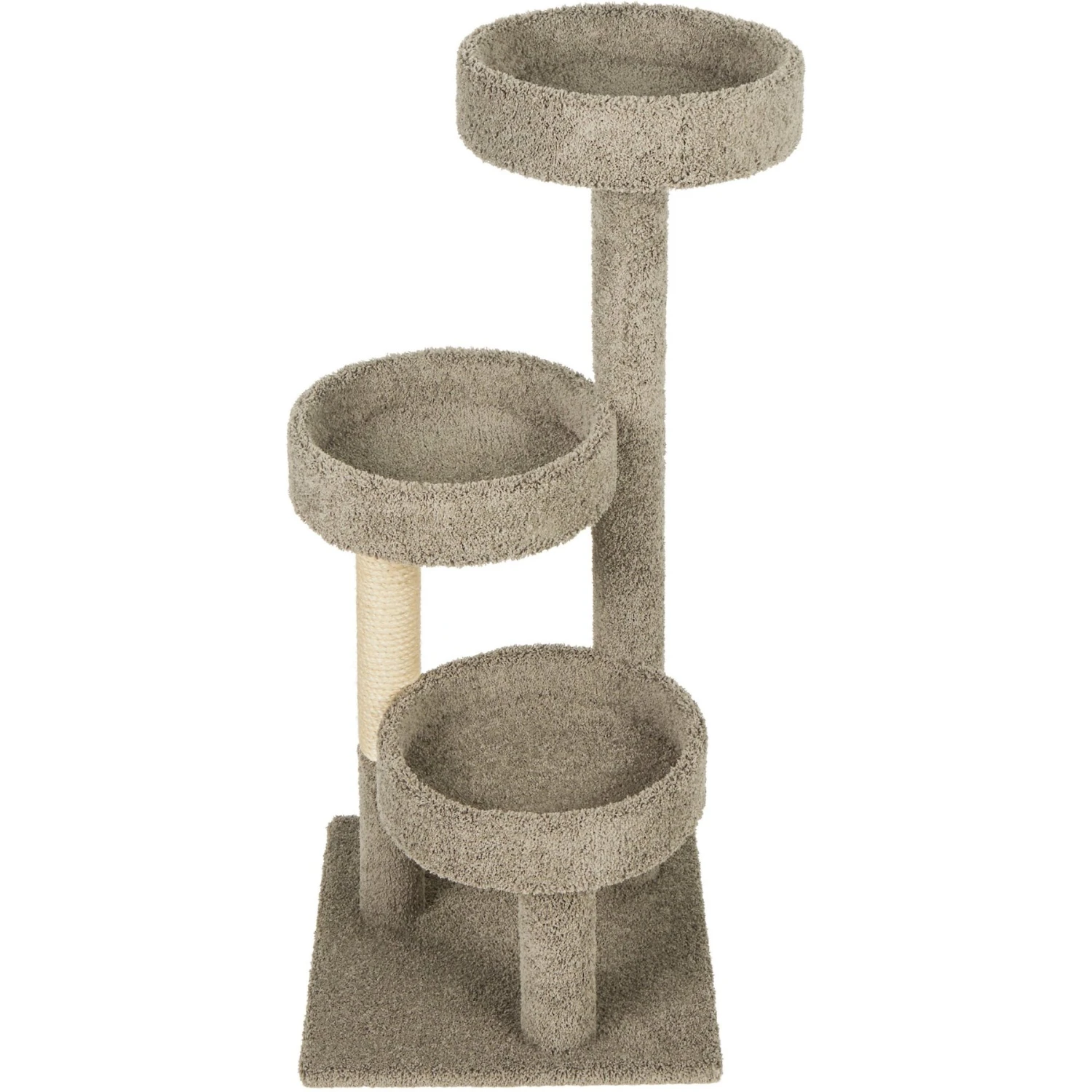 Frisco 50-in Real Carpet Wooden Cat Tree 5 Frisco 50-in Real Carpet Wooden Cat Tree - Image 3
