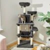 Frisco 64-in Cat Tree With Hammock, Condo, 2 Top Perches With Bed 2 Frisco 64-in Cat Tree With Hammock, Condo, 2 Top Perches With Bed -Frisco 214387 MAIN. AC SS1800 V1606832386