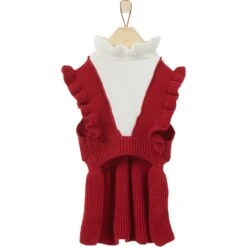 Frisco V Ruffle Dog & Cat Sweater Dress 13 Frisco V Ruffle Dog & Cat Sweater Dress -Frisco 223730 PT4. AC SS1800 V1599569814