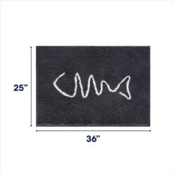 Frisco Microfiber Chenille Fish Bone Litter Mat -Frisco 236242 PT1. AC SS1800 V1676556265