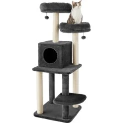 Frisco 55-in Faux Fur Cat Tree & Condo 10 Frisco 55-in Faux Fur Cat Tree & Condo -Frisco 236542 PT2. AC SS1800 V1615987418
