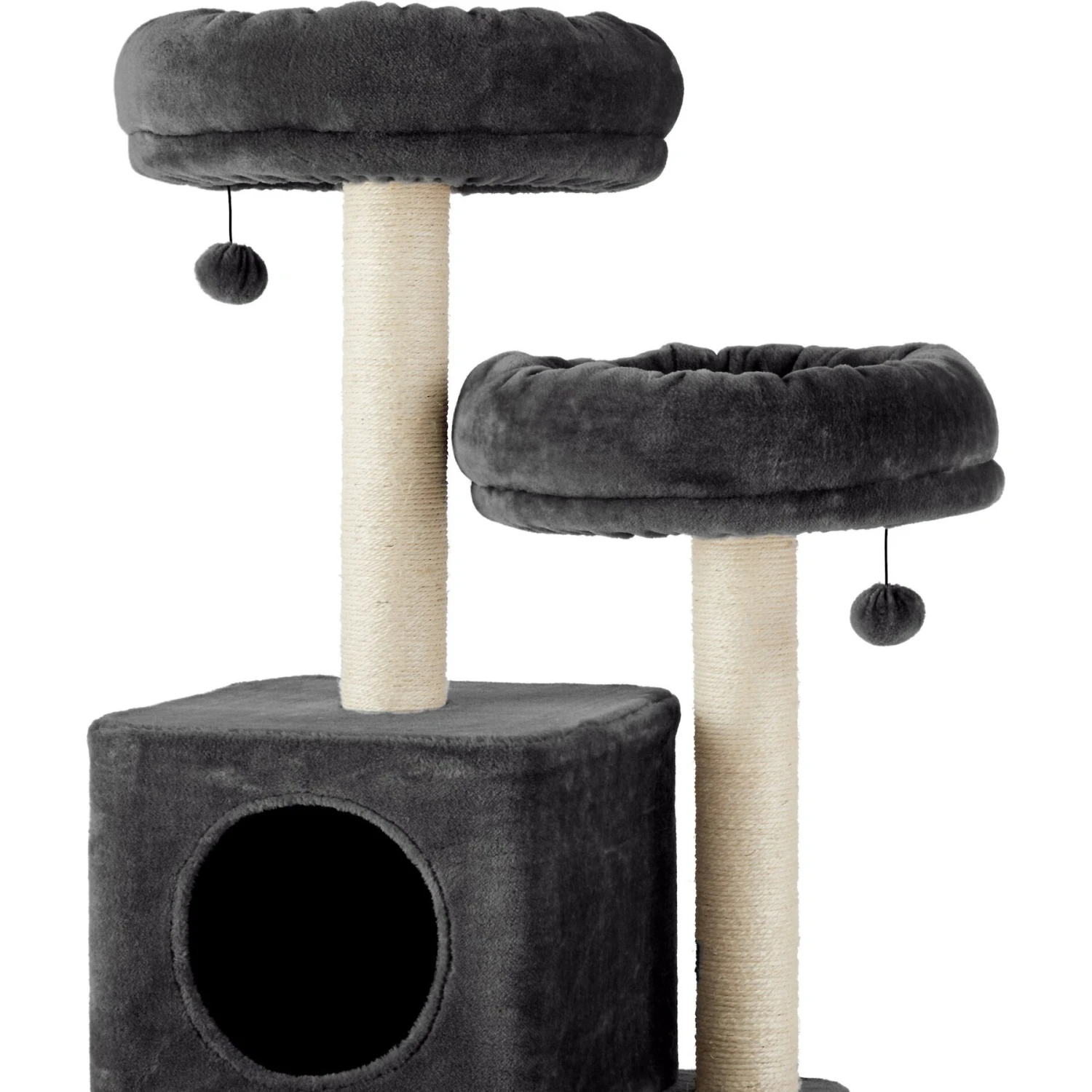 Frisco 55-in Faux Fur Cat Tree & Condo 6 Frisco 55-in Faux Fur Cat Tree & Condo - Image 4