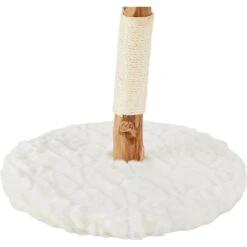 Frisco Natural Wood Modern Cat Tree With Toy, Ivory, Small -Frisco 236559 PT5. AC SS1800 V1615988836