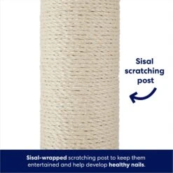 Frisco 35-in Heavy Duty Sisal Cat Scratching Post With Toy -Frisco 238150 PT2. AC SS1800 V1667227026