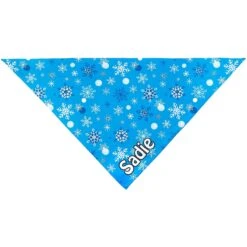 Frisco Blue Snowflakes Personalized Dog & Cat Bandana -Frisco 242803 PT3. AC SS1800 V1618507971