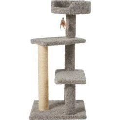 Frisco 41.5-in Real Carpet Wooden Cat Tree -Frisco 244527 PT3. AC SS1800 V1603202563