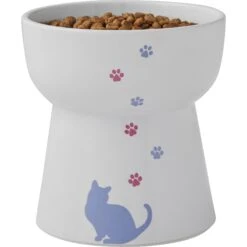 Frisco Cat Print Non-Skid Elevated Ceramic Cat Bowl, Tall 13 Frisco Cat Print Non-Skid Elevated Ceramic Cat Bowl, Tall -Frisco 256099 PT5. AC SS1800 V1616522652