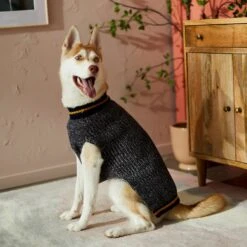 Frisco Heathered Knit Dog & Cat Sweater With 60% Recycled Content -Frisco 268159 PT8. AC SS1800 V1629758773