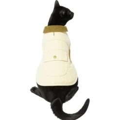 Frisco Mediumweight Cotton Duck Canvas Dog & Cat Jacket, Tan -Frisco 268223 PT2. AC SS1800 V1628797707