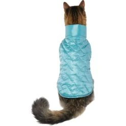 Frisco Lightweight Packable Insulated Dog & Cat Quilted Puffer Coat, Ocean Teal -Frisco 268280 PT2. AC SS1800 V1628778981