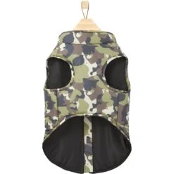 Frisco Mediumweight Camo Print Insulated Dog & Cat Zippered Coat, Green -Frisco 268295 PT5. AC SS1800 V1628827619