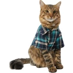 Frisco Multi-Plaid Dog & Cat Flannel Shirt -Frisco 268588 PT3. AC SS1800 V1637675820