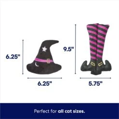 Frisco Halloween Witch Hat & Legs Plush Cat Toy With Catnip, 2 Count 7 Frisco Halloween Witch Hat & Legs Plush Cat Toy With Catnip, 2 Count -Frisco 270305 PT1. AC SS1800 V1689876446