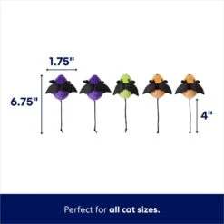 Frisco Halloween Bat Mice Plush Cat Toy With Catnip 7 Frisco Halloween Bat Mice Plush Cat Toy With Catnip -Frisco 270353 PT1. AC SS1800 V1689878037