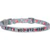 Frisco Rose Polyester Personalized Breakaway Cat Collar With Bell -Frisco 271600 MAIN. AC SS1800 V1620498772