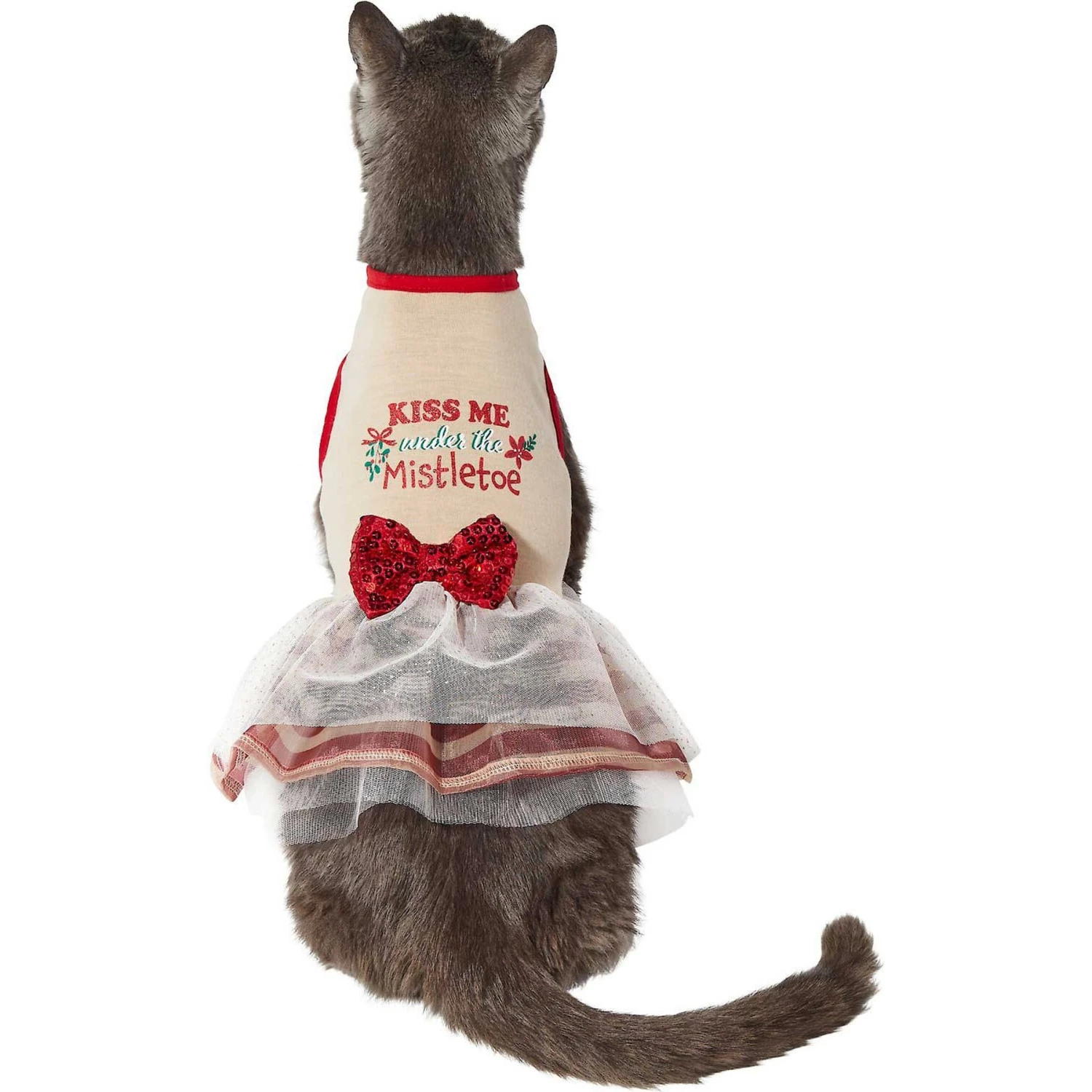 Frisco Kiss Me Under The Mistletoe Dog & Cat Dress 5 Frisco Kiss Me Under The Mistletoe Dog & Cat Dress - Image 3