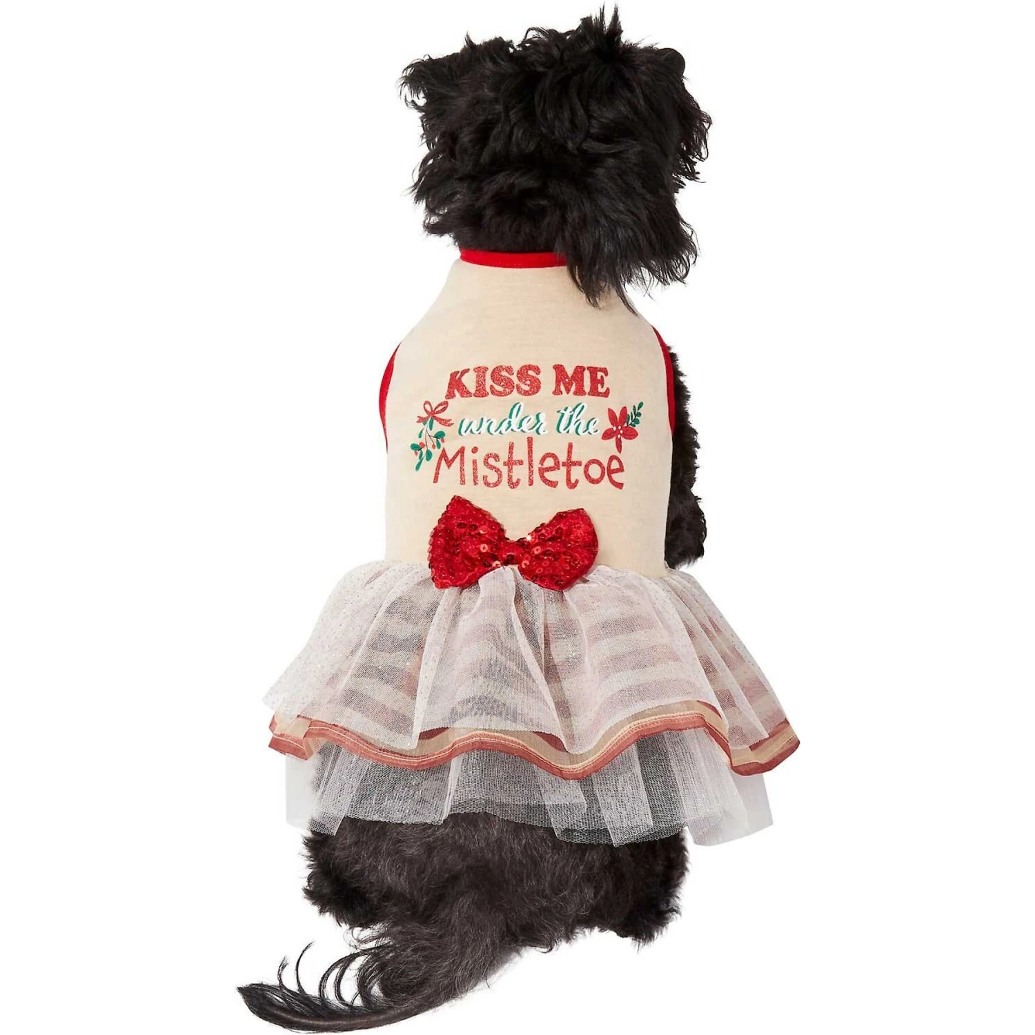 Frisco Kiss Me Under The Mistletoe Dog & Cat Dress 6 Frisco Kiss Me Under The Mistletoe Dog & Cat Dress - Image 4