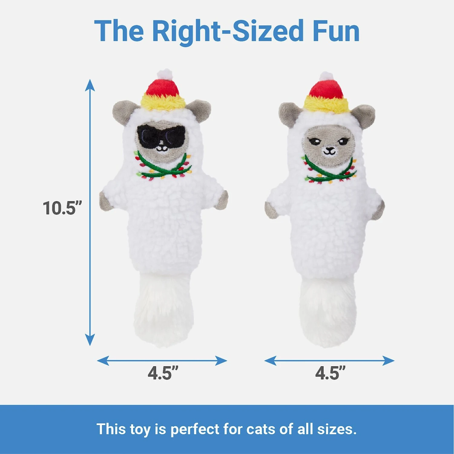 Frisco Llama Kicker Plush Cat Toy With Catnip, 2 Count 4 Frisco Llama Kicker Plush Cat Toy With Catnip, 2 Count - Image 2