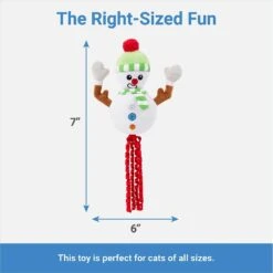 Frisco Naughty Or Nice Snowman Reversible Plush Cat Toy With Catnip -Frisco 287387 PT2. AC SS1800 V1637704002
