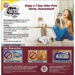 Frisco Plush, Teaser, Ball & Tri-Tunnel Variety Pack Cat Toy With Catnip, 20 Count & Arm & Hammer Litter Clump & Seal Multi-Cat Scented Clumping Clay Cat Litter -Frisco 293064 PT4. AC SS1800 V1620007036