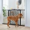 Frisco Metal Geometric Pattern Extra Wide Auto-close Dog Gate -Frisco 299512 MAIN. AC SS1800 V1627305457