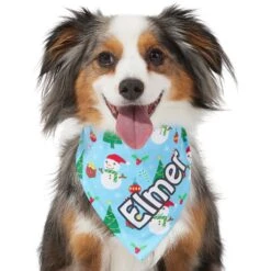 Frisco Snowman & Presents Personalized Dog & Cat Bandana -Frisco 301373 PT6. AC SS1800 V1628100374