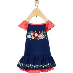 Frisco Embroidered Floral Dog & Cat Dress -Frisco 312128 PT3. AC SS1800 V1644423417