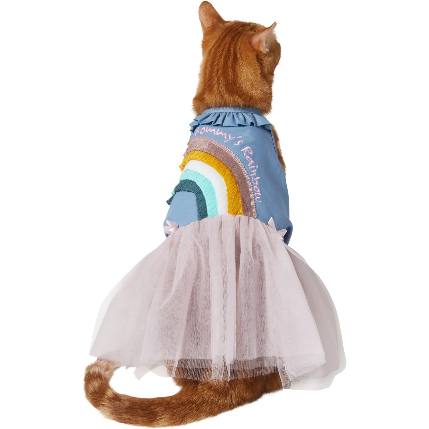 Frisco Rainbow Denim Dog & Cat Dress 5 Frisco Rainbow Denim Dog & Cat Dress - Image 3