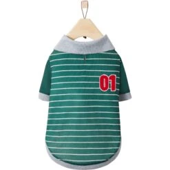 Frisco Green Rugby Dog & Cat Polo Shirt -Frisco 315084 PT4. AC SS1800 V1646440721