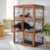 Frisco Collapsible Wood & Wire Cat Cage Playpen, 3 Level -Frisco 323215 MAIN. AC SS1800 V1645473422