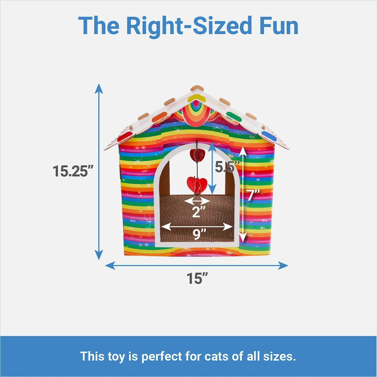 Frisco Pride Love Wins Cardboard Cat House 4 Frisco Pride Love Wins Cardboard Cat House - Image 2