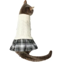 Frisco Plaid Dog & Cat Sweater Dress