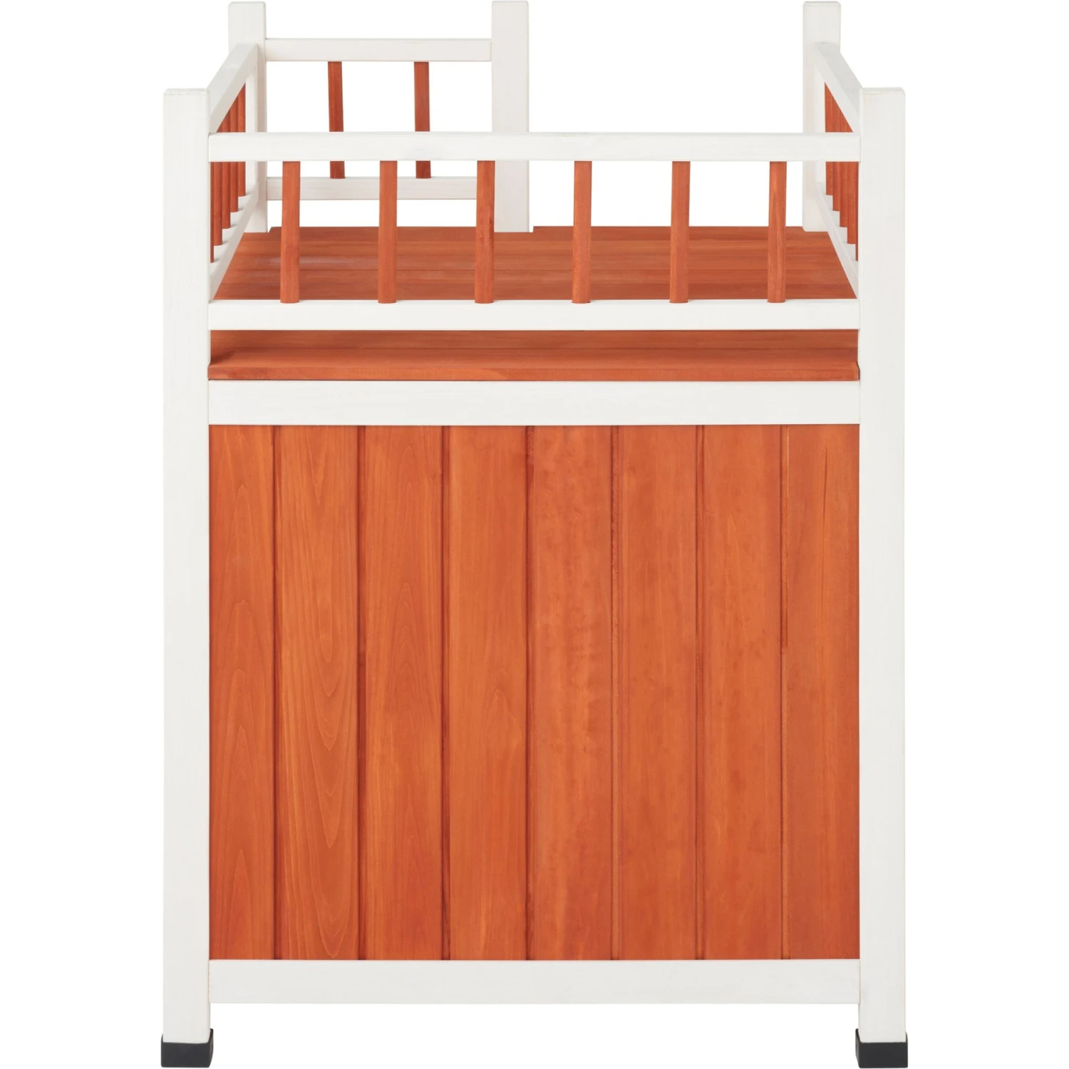 Frisco Outdoor Wooden Cat House With Elevated Balcony Steps 6 Frisco Outdoor Wooden Cat House With Elevated Balcony Steps - Image 4