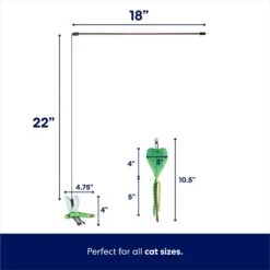 Frisco Leaf & Dragonfly Interchangeable Teaser Wand Cat Toy With Catnip -Frisco 525982 PT1. AC SS1800 V1669411110