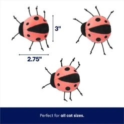 Frisco Spring Potted Plant And Ladybugs Interactive Plush Cat Toy With Catnip -Frisco 541542 PT2. AC SS1800 V1672780518