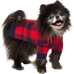 Frisco Fleece Lined Buffalo Plaid Mock Neck Dog & Cat Sweater -Frisco 718470 PT2. AC SS1800 V1703184630