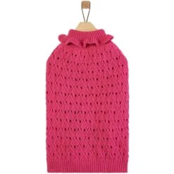 Frisco Ruffle Knit Pointelle Dog & Cat Turtleneck Sweater -Frisco 720646 PT3. AC SS1800 V1693234722