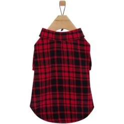 Frisco Red Tartan Plaid Dog & Cat Flannel Shirt -Frisco 720790 PT3. AC SS1800 V1693401059