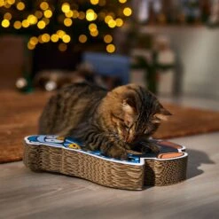 Frisco Holiday Penguin Interactive Maze & Scratch Cardboard Cat Toy With Catnip -Frisco 739766 PT4. AC SS1800 V1695046873