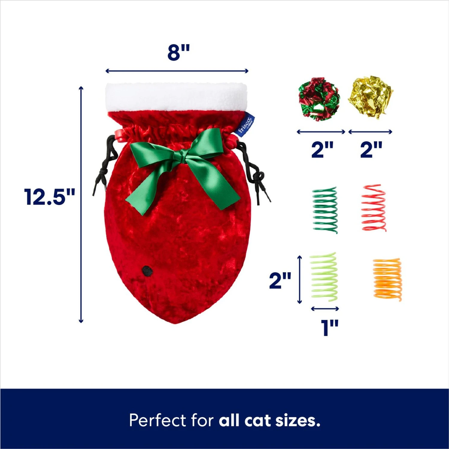 Frisco Holiday Cozy Christmas Sack Variety Pack Cat Toy With Catnip 4 Frisco Holiday Cozy Christmas Sack Variety Pack Cat Toy With Catnip - Image 2