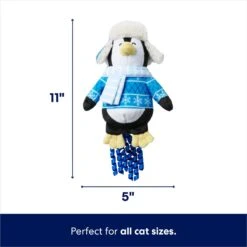 Frisco Holiday Penguin Plush Kicker Cat Toy With Catnip -Frisco 740086 PT1. AC SS1800 V1695047779