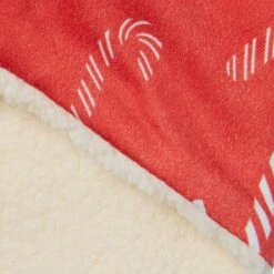 Frisco Reversible Candy Cane Cozy Knit Faux Fur Dog & Cat Pullover Bandana, 1 Count -Frisco 745294 PT5. AC SS1800 V1694795535