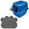 Van Ness Enclosed Cat Litter Pan & Frisco Paw Shaped Cat Litter Mat -Frisco 947414 MAIN. AC SS1800 V1693924194